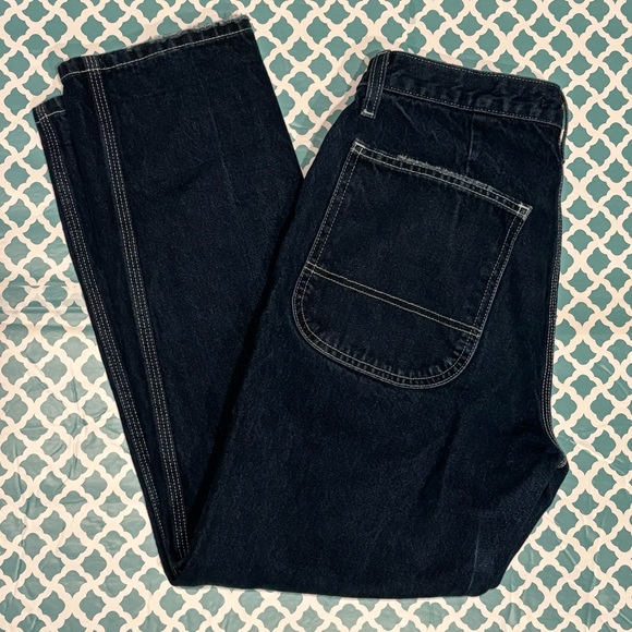 GRLFRND Janice Carpenter Cargo Denim Button Fly Jeans Size 28 - Picture 5 of 8